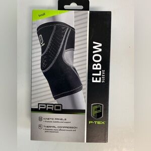 P-TEX PRO Knit Thermal Compression Elbow Sleeve Kinetic Paneling - Small - NIB